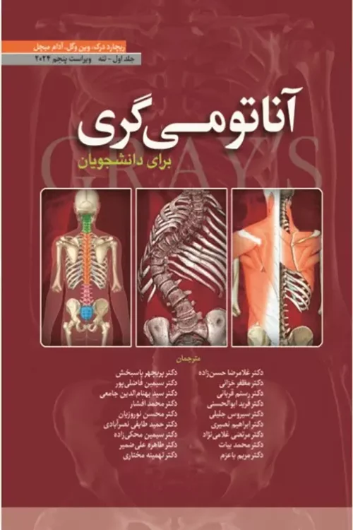 آناتومی گری برای دانشجویان 2024 ترجمه دکتر حسن‌زاده جلد اول تنه